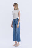 Blue Soul Effortless High-Rise Cropped Denim