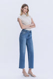 Blue Soul Effortless High-Rise Cropped Denim