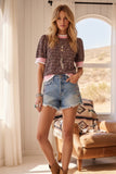 High Plains Contrast Trim Knit Top
