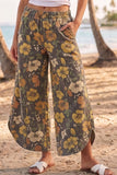 Tulip Hem Wide Leg Pants
