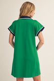 Classic Contrast Polo Dress