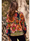 Wildflower Symphony Tie-Neck Blouse - Multi