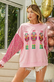 Tinsley Nutcracker Sparkle Sleeve Sweatshirt