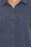 Harper Mineral Wash Shirtdress - Denim