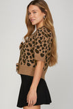 Untamed Sweetheart Sweater Top - Leopard