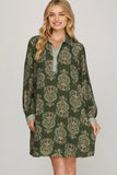 Sandara Paisley Tunic Dress