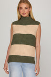 Nora Toasted Striped Sweater Vest