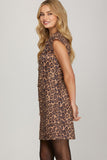 Savannah Cap Sleeve Faux Button Shift Dress