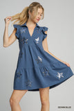 Darling Denim Starstruck Flutter Dress
