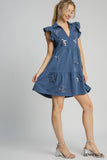 Darling Denim Starstruck Flutter Dress