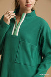 Hadley Half-Zip Ribbed Top
