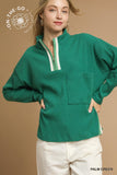 Hadley Half-Zip Ribbed Top