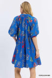 Garden Toss Scallop Hem Dress