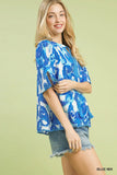 Seaside Paisley Tassel-Tie Top