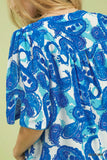 Seaside Paisley Tassel-Tie Top