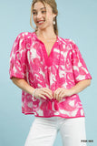 Seaside Paisley Tassel-Tie Top