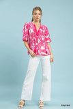 Seaside Paisley Tassel-Tie Top