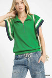 Clubhouse Knit Top- Green