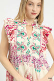 Boho Medallion Tiered Midi Dress