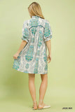 Ornate Paisley Swing Dress