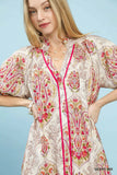 Ornate Paisley Swing Dress