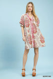 Ornate Paisley Swing Dress