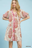 Ornate Paisley Swing Dress