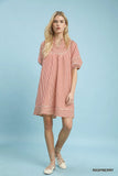 Tailored Stripe Babydoll Dress
