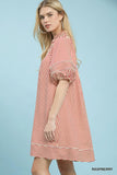 Tailored Stripe Babydoll Dress