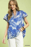 Island Breeze Flutter Sleeve Top