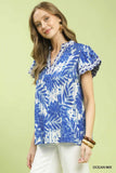 Island Breeze Flutter Sleeve Top