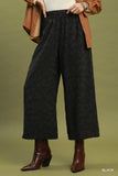 Wild Texture Wide Leg Pants