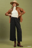 Wild Texture Wide Leg Pants