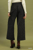 Wild Texture Wide Leg Pants