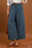 Wild Texture Wide Leg Pants