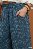 Wild Texture Wide Leg Pants