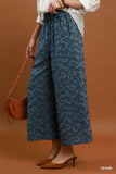 Wild Texture Wide Leg Pants