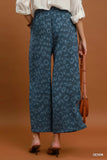 Wild Texture Wide Leg Pants