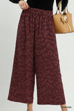Wild Texture Wide Leg Pants