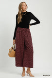 Wild Texture Wide Leg Pants