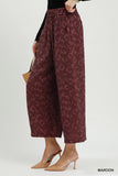 Wild Texture Wide Leg Pants