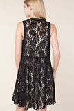 Full Lace Studded Vest - Black