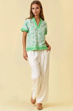 Amalfi Scrollwork Border Blouse