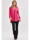 Lizzy 3/4 Sleeve Signature Solid Top