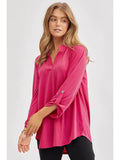 Lizzy 3/4 Sleeve Signature Solid Top