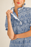 Heirloom Lace Garden Shift Dress- Periwinkle