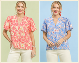 Garden Grace Floral Top