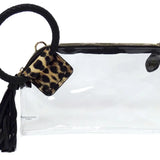 Clear Cuff Handle Wristlet Clutch