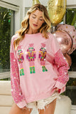 Tinsley Nutcracker Sparkle Sleeve Sweatshirt