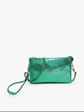 Riley Three Compartment Crossbody/Wristlet - Many Colors